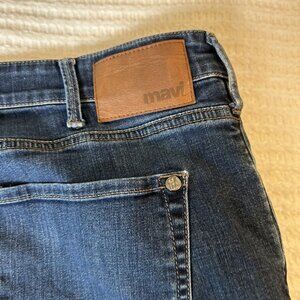 Mavi Jeans Mens 38x32 Blue Denim Wash Straight Leg Stretch Pants